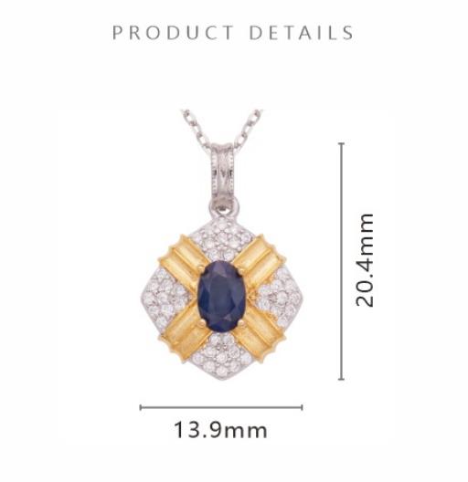 Natural Sapphire Tanzanite Garnet And Other Colored Gemstone Necklace